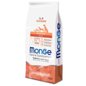 Monge Superpremium All Breeds Adult Salmone & Riso